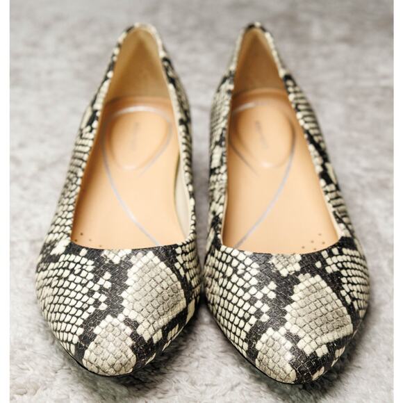 Easy Spirit Caldise Snake Print Leather Block Heel Shoes Womens Size 9 NWOB - Picture 2 of 15